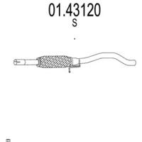 MTS 01.43120 Випускна труба відпрацьованих газів