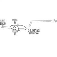 MTS 01.50153 Muffler assy front MTS 01.50153 Muffler assy front