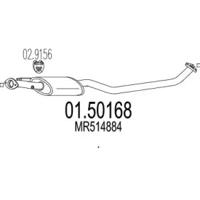 MTS 01.50168 Muffler assy front MTS 01.50168 Muffler assy front