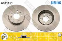 Girling 6011151 Диск тормозной Girling 6011151 Диск тормозной