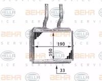 Hella 8FH 351 313-021 Радіатор пічки