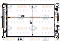 Hella 8MK 376 720-601 Радіатор