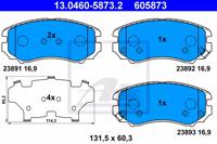 Ate 13.0460-5873.2 Brake pads