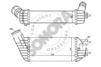 Somora 220945A Радіатор інтеркулера