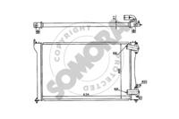 Somora 223244 Радіатор охолодження двигуна Somora 223244 Радіатор охолодження двигуна
