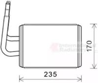 Van Wezel 27006268 Радіатор пічки