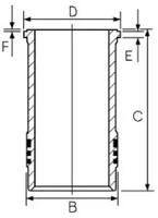 Goetze 14-260090-00 Гильза цилиндра