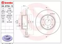 Brembo 08.9759.10 Brake disc