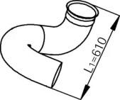 Dinex 81138 Випускна труба відпрацьованих газів