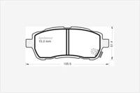 MGA 1049 Колодки гальмівні