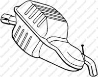 Bosal 235-139 Глушник вихлопних газів кінцевий Bosal 235-139 Глушник вихлопних газів кінцевий