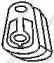 Bosal 255-667 Exhaust pipe support