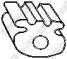 Bosal 255-837 Exhaust pipe support Bosal 255-837 Exhaust pipe support