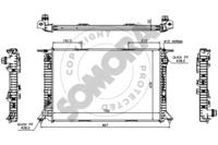 Somora 020040A Радіатор охолодження двигуна