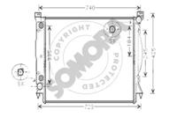 Somora 021540J Радіатор охолодження двигуна Somora 021540J Радіатор охолодження двигуна