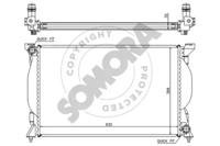 Somora 021540K Радіатор охолодження двигуна Somora 021540K Радіатор охолодження двигуна