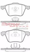 Metzger 107000 Колодки гальмівні Metzger 107000 Колодки гальмівні