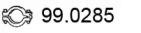 Asso 99.0285 Муфта системи випуску Asso 99.0285 Муфта системи випуску