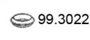 Asso 99.3022 Прокладка труби вихлопного газу Asso 99.3022 Прокладка труби вихлопного газу
