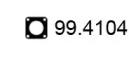 Asso 99.4104 Прокладка труби вихлопного газу