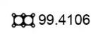Asso 99.4106 Прокладка труби вихлопного газу
