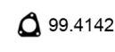Asso 99.4142 Прокладка труби вихлопного газу Asso 99.4142 Прокладка труби вихлопного газу