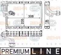 Hella 8FV 351 330-681 Випаровувач кондиціонера Hella 8FV 351 330-681 Випаровувач кондиціонера
