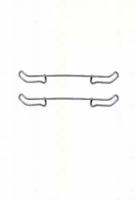 Triscan 8105101508 Комплект монтажный дисковых тормозных колодок