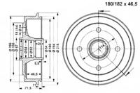 Vema 801328 Барабан тормозной Vema 801328 Барабан тормозной