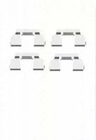 Triscan 8105251597 Комплект монтажный дисковых тормозных колодок Triscan 8105251597 Комплект монтажный дисковых тормозных колодок