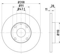 Mintex MDC633 Brake disc