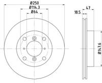 Mintex MDC715 Brake disc