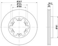 Mintex MDC817 Brake disc