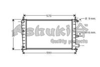 Ashuki M559-11 Радіатор охолодження двигуна
