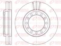 Kawe 61262 10 Brake disc