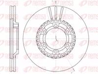 Kawe 6446 10 Brake disc