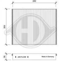 Diederichs DCI1211 Фільтр салону Diederichs DCI1211 Фільтр салону