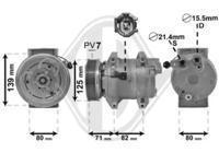 Diederichs DCK1377 Compressor assy cooler