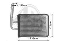 Diederichs DCM1117 Радіатор пічки