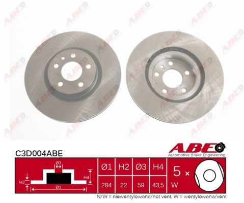 ABE C3D004ABE Brake disc ABE C3D004ABE Brake disc