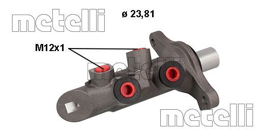 Metelli 05-0876 Цилиндр главный тормозной Metelli 05-0876 Цилиндр главный тормозной
