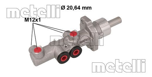 Metelli 05-0881 Циліндр головний гальмівний Metelli 05-0881 Циліндр головний гальмівний