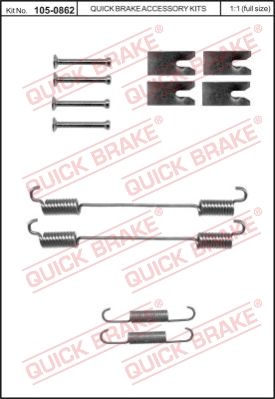 Quick Brake 105-0862 Repair kit brake pad — Photo #2