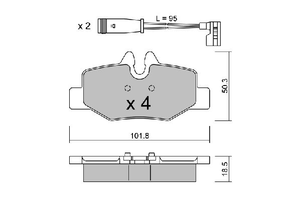 Aisin BPMB-2005 Brake pads