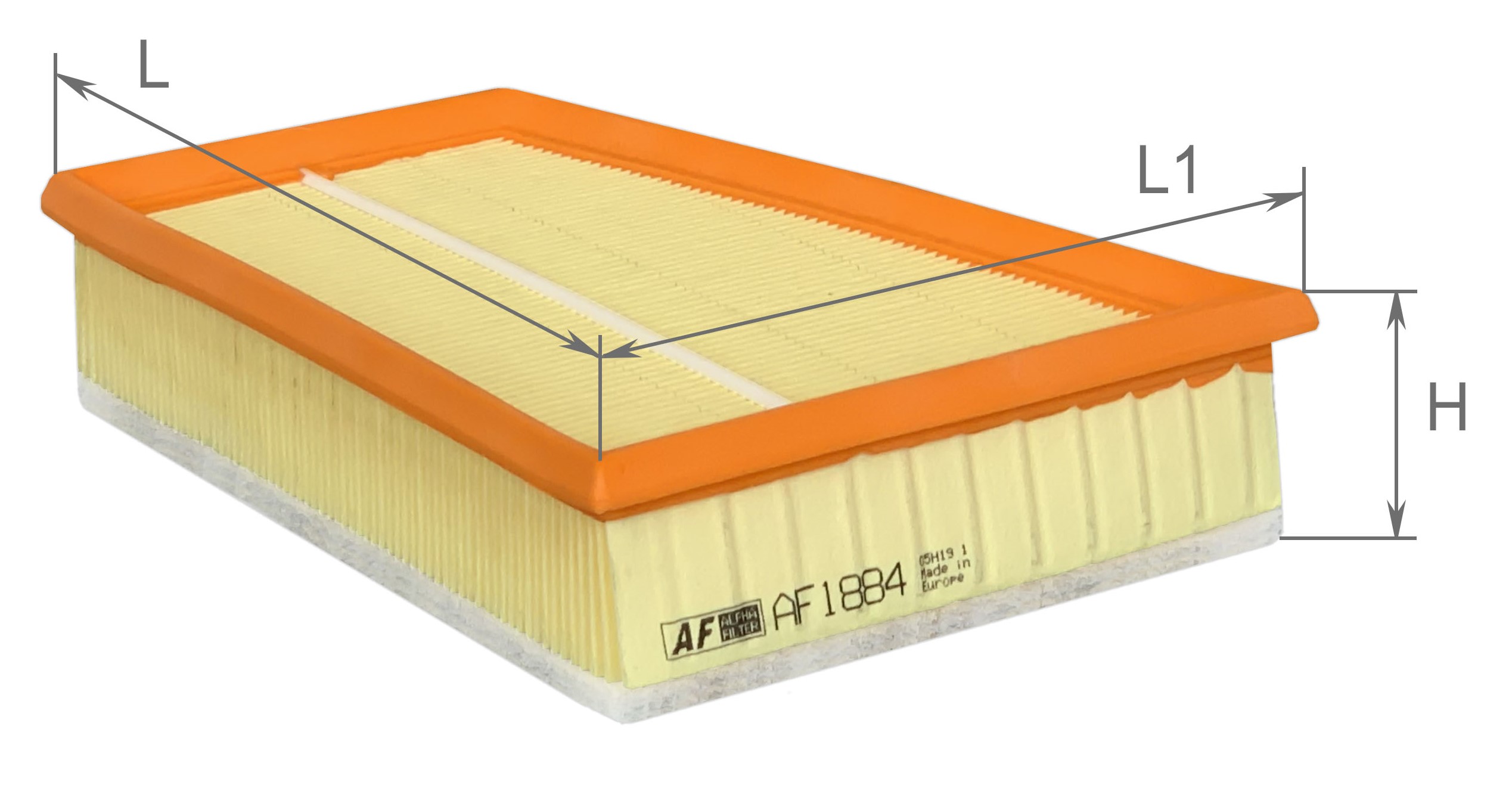 Alpha Filter AF1884 Фильтр воздушный