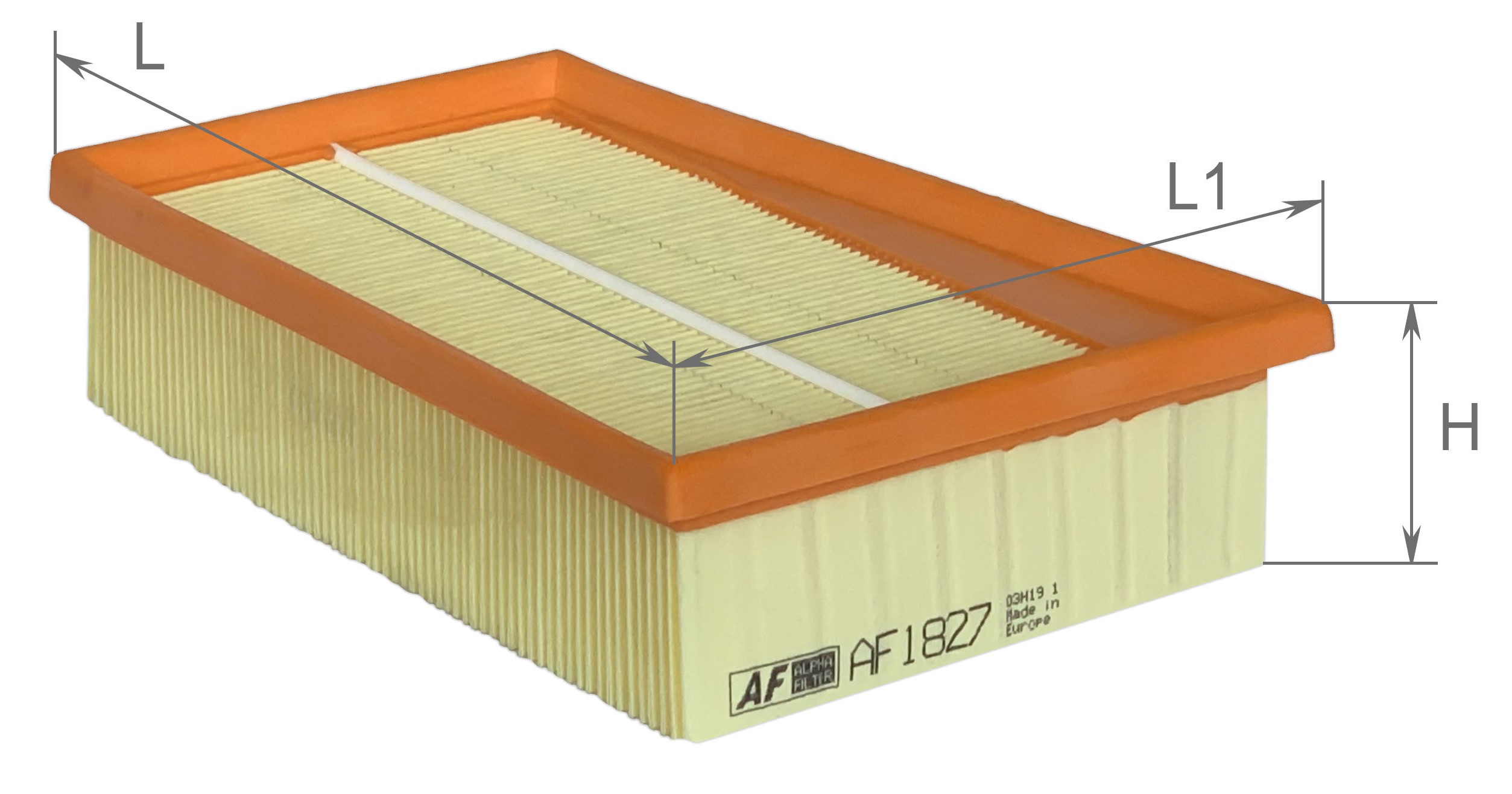 Alpha Filter AF1827 Фільтр повітряний