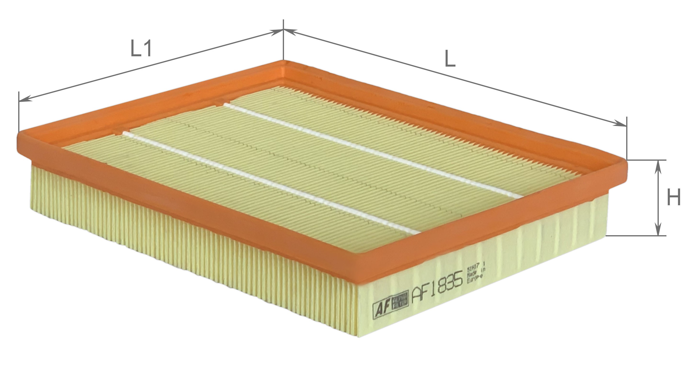 Alpha Filter AF1835 Фільтр повітряний