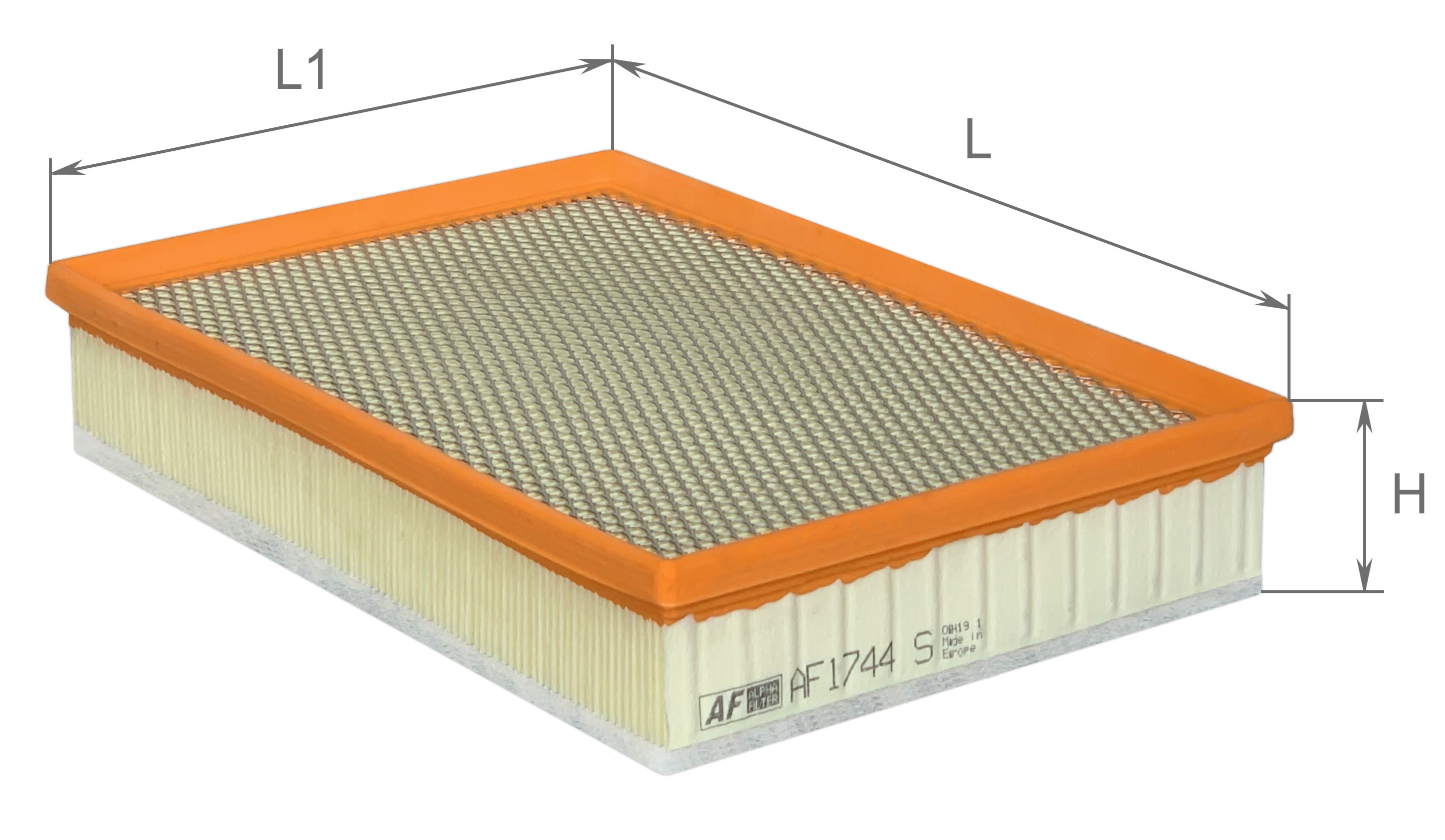 Alpha Filter AF1744S Фильтр воздушный Alpha Filter AF1744S Фильтр воздушный