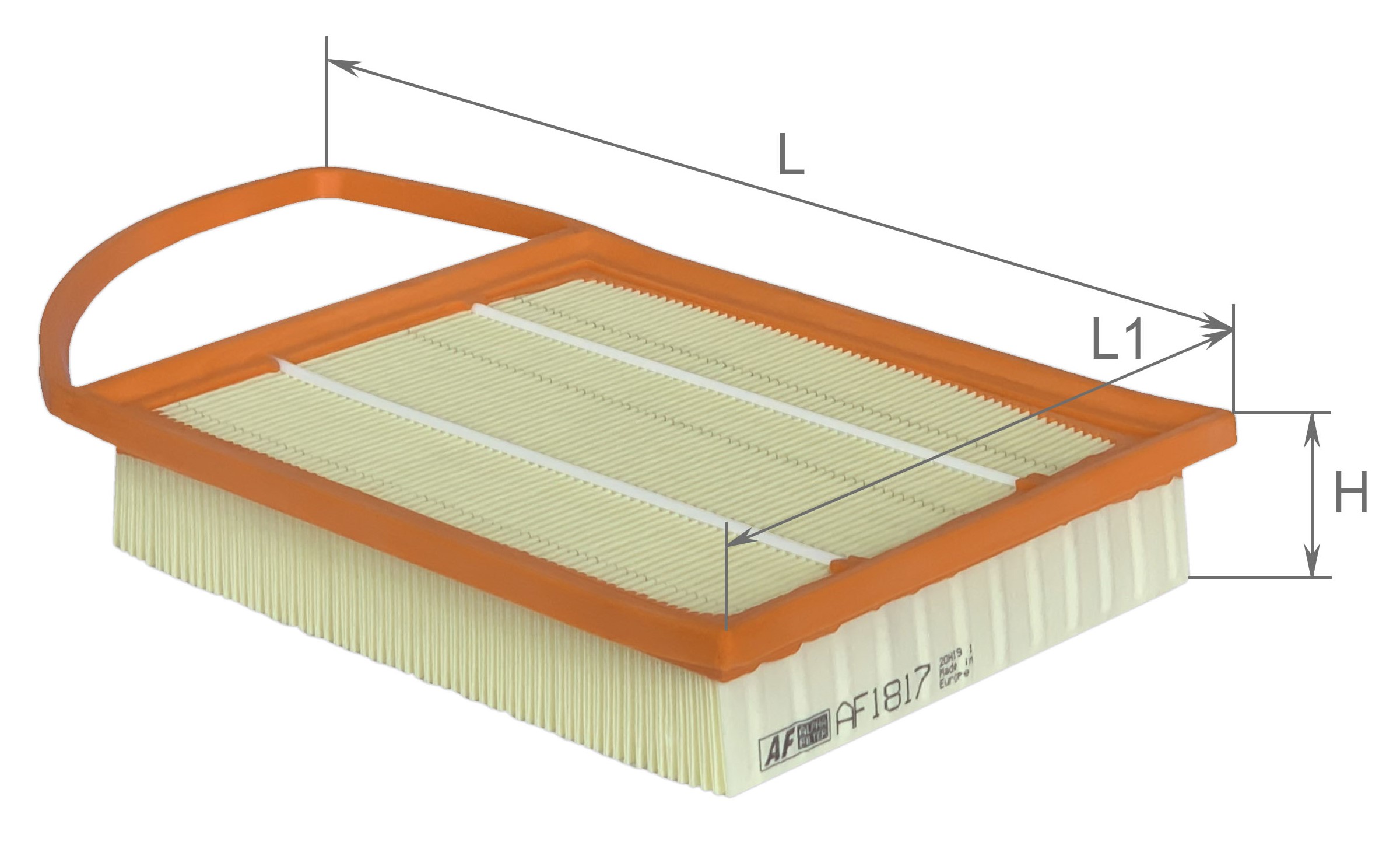 Alpha Filter AF1817 Фільтр повітряний Alpha Filter AF1817 Фільтр повітряний