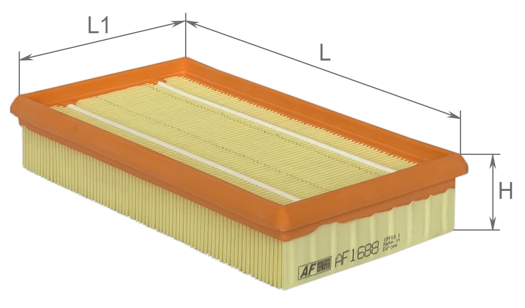 Alpha Filter AF1688 Фільтр повітряний Alpha Filter AF1688 Фільтр повітряний